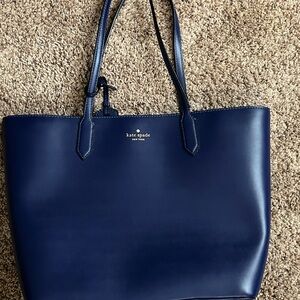Kate Spade Deep Blue Leather Tote